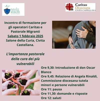 Incontro di formazione per gli operatori Caritas e Pastorale Migranti